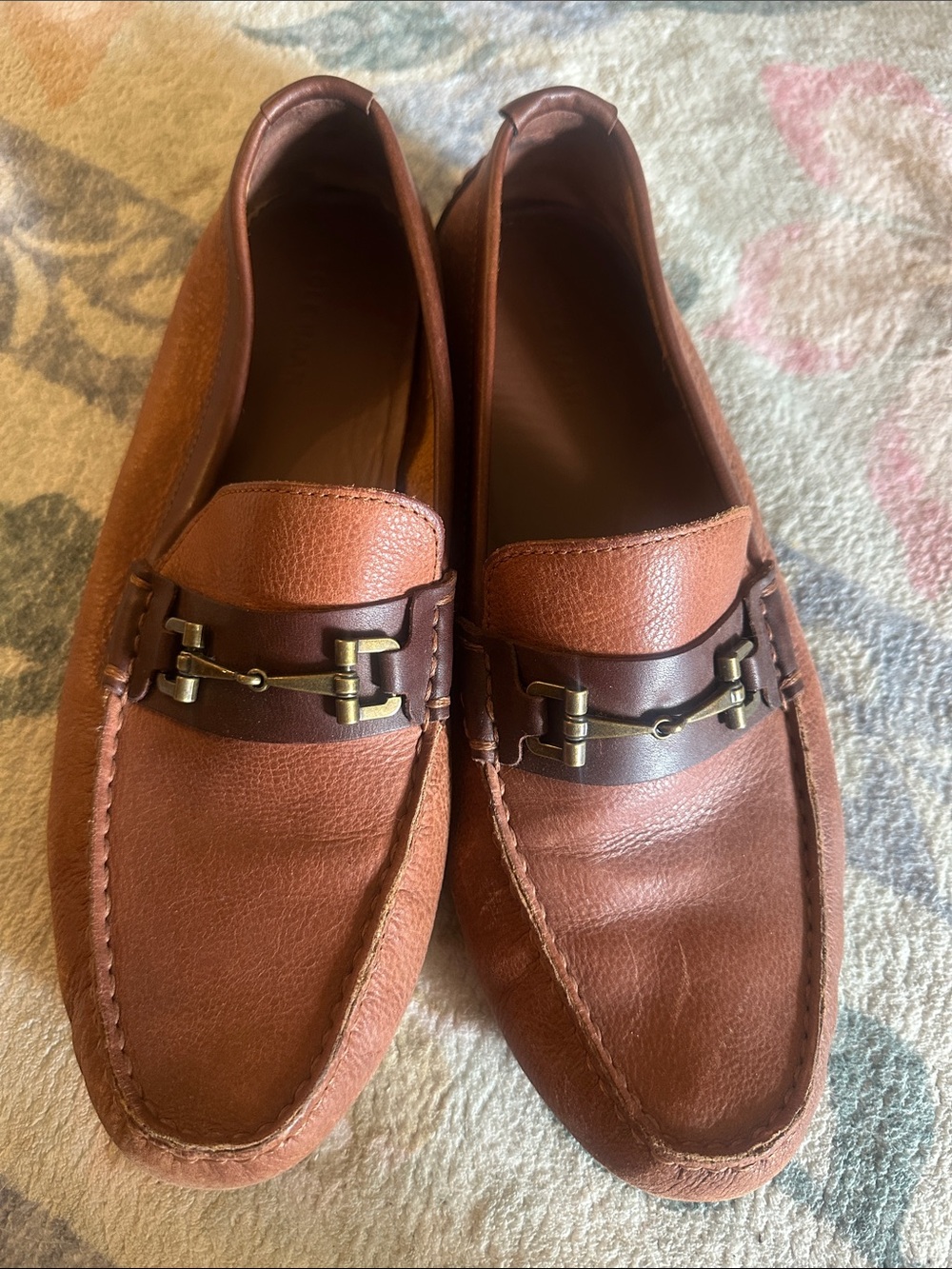 Cole Haan Men's Tan/Brown Leather Bit Loafers